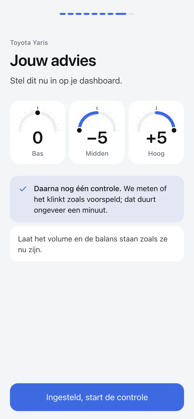 Resultaat van Tuno voor een Toyota Yaris: score 65